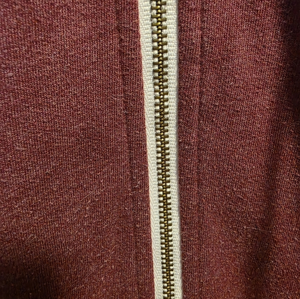Eddie Bauer Burgundy Zip-Up Hoodie - Picture 6 of 6